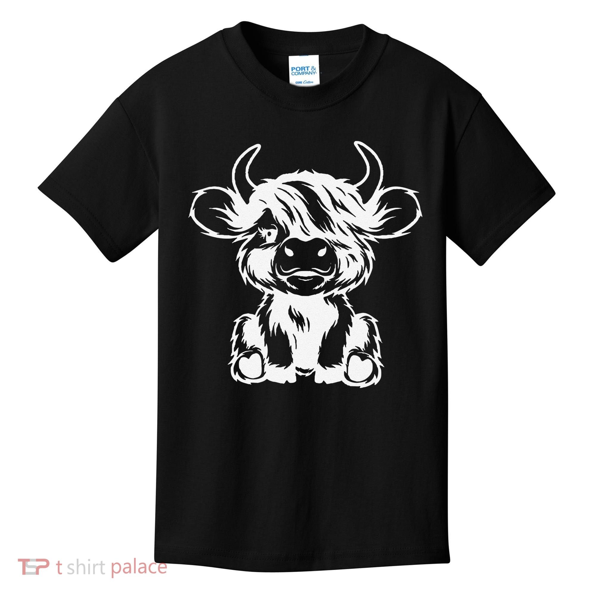 Funny Highland Cow Gift Kids T-Shirt