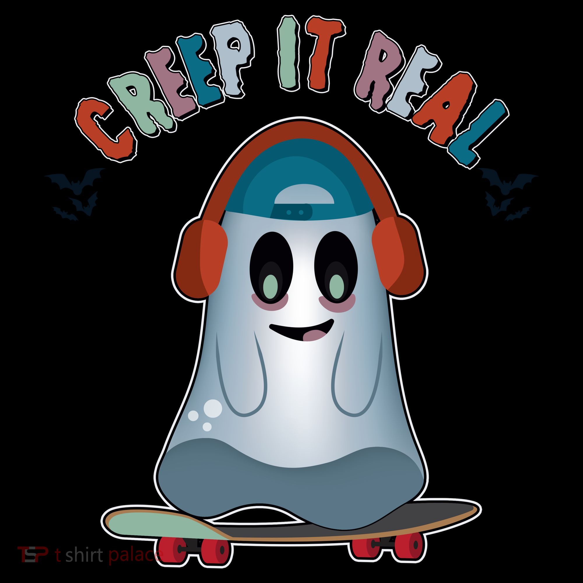 Funny Halloween Creep It Real Skateboarding Ghost Coffee Mug