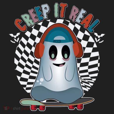 Funny Halloween Creep It Real Skateboarding Ghost 11oz C Handle Ceramic Mug
