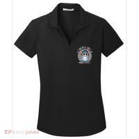 Funny Halloween Creep It Real Skateboarding Ghost Women's Dry Zone Grid Polo thumb 0