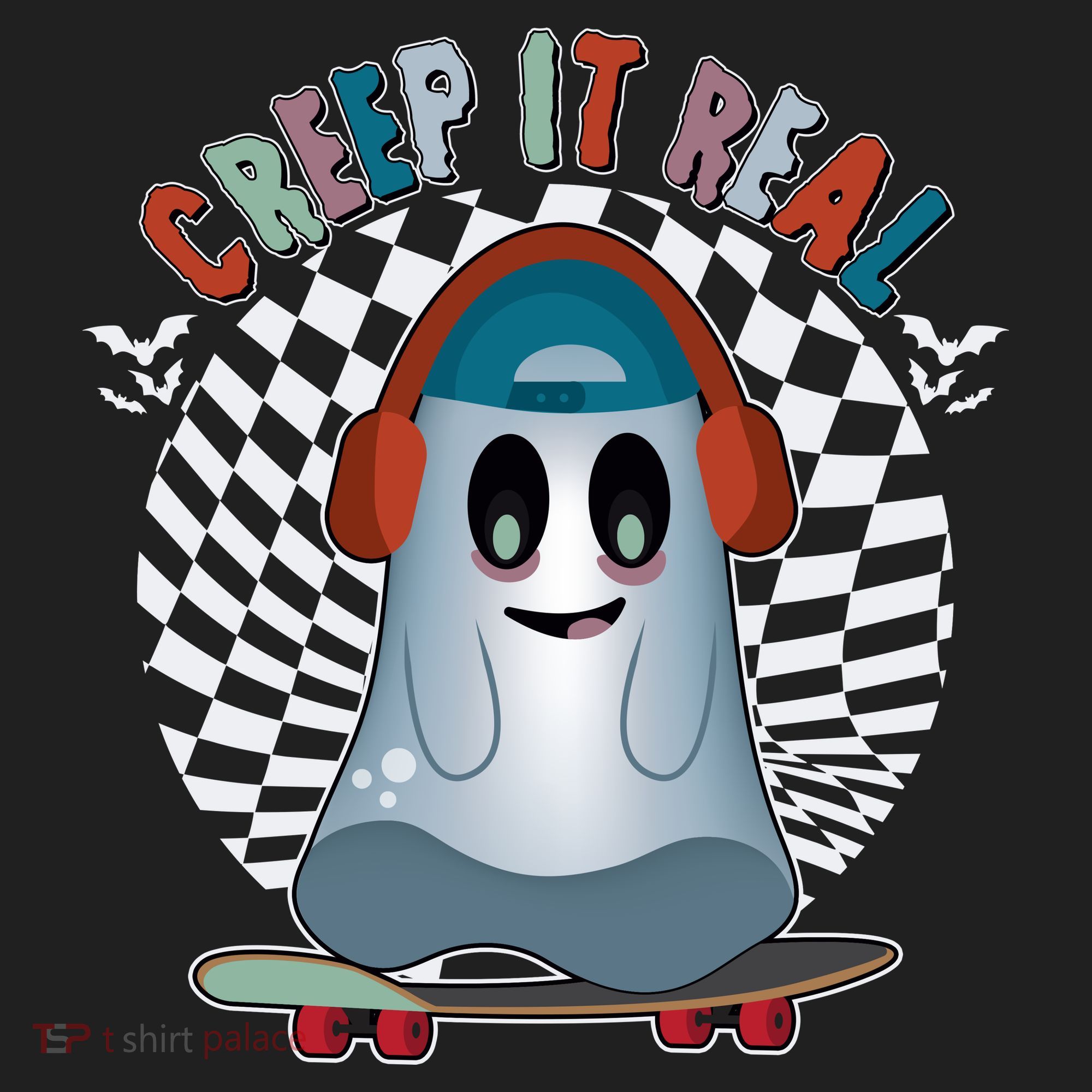 Funny Halloween Creep It Real Skateboarding Ghost Tumbler