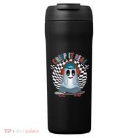 Funny Halloween Creep It Real Skateboarding Ghost 24oz Duet Stainless Steel Tumbler thumb 0