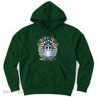 Funny Halloween Creep It Real Skateboarding Ghost Hoodie thumb 0