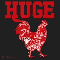 Funny Huge Cock Mens Rooster Graphic Women's Sweatshirt thumb 2