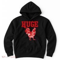 Funny Huge Cock Mens Rooster Graphic Hoodie thumb 0