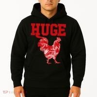 Funny Huge Cock Mens Rooster Graphic Hoodie thumb 2