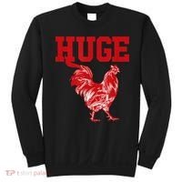 Funny Huge Cock Mens Rooster Graphic Sweatshirt thumb 0