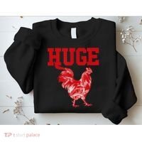 Funny Huge Cock Mens Rooster Graphic Sweatshirt thumb 2
