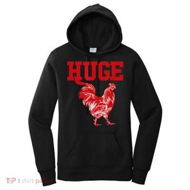 Funny Huge Cock Mens Rooster Graphic Women's Hoodie