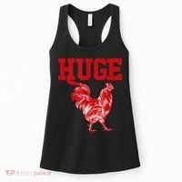 Funny Huge Cock Mens Rooster Graphic Women's Tank Top thumb 0