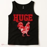 Funny Huge Cock Mens Rooster Graphic Tank Top thumb 2