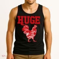Funny Huge Cock Mens Rooster Graphic Tank Top thumb 3