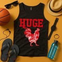 Funny Huge Cock Mens Rooster Graphic Tank Top thumb 4