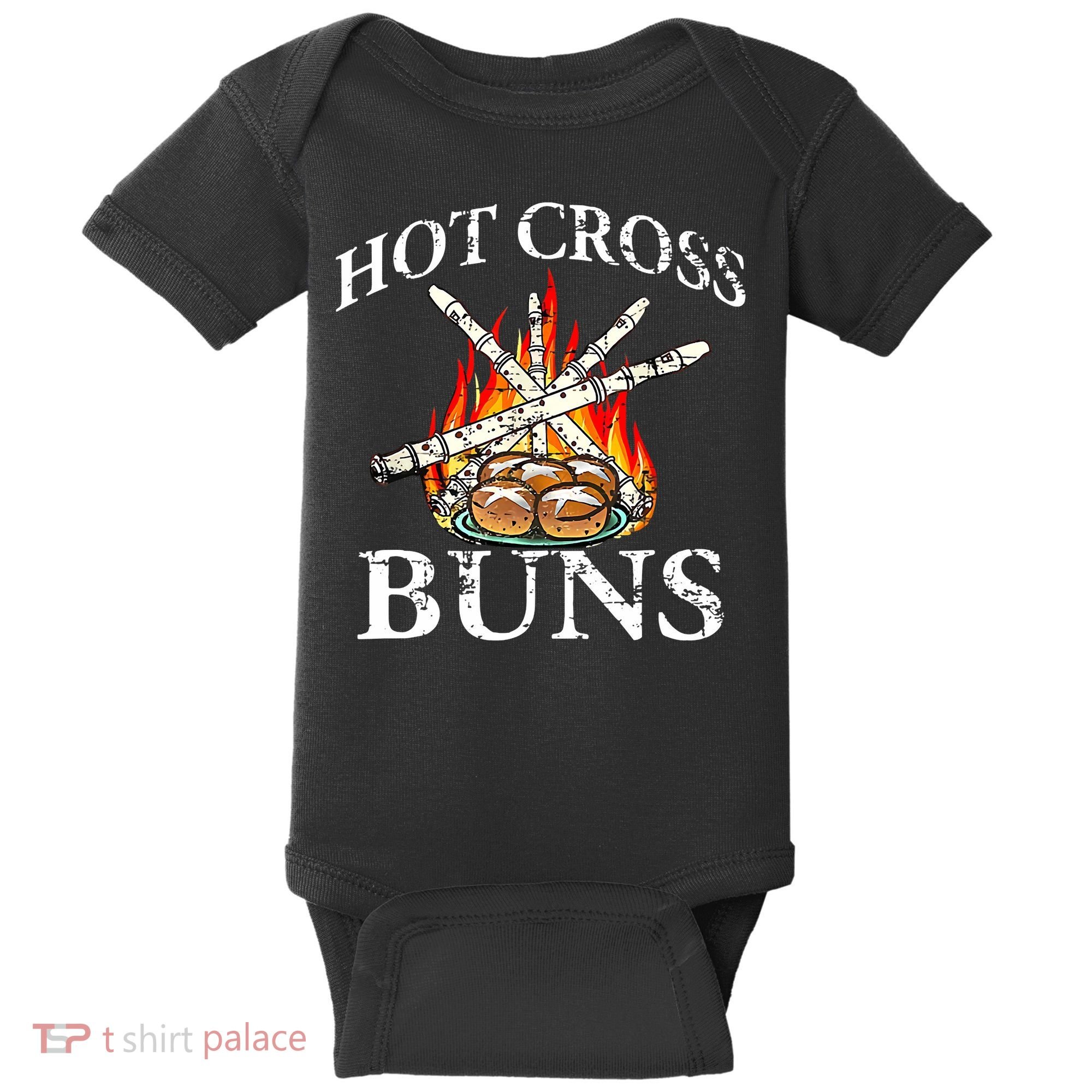 Funny Hot Cross Buns Baby Bodysuit