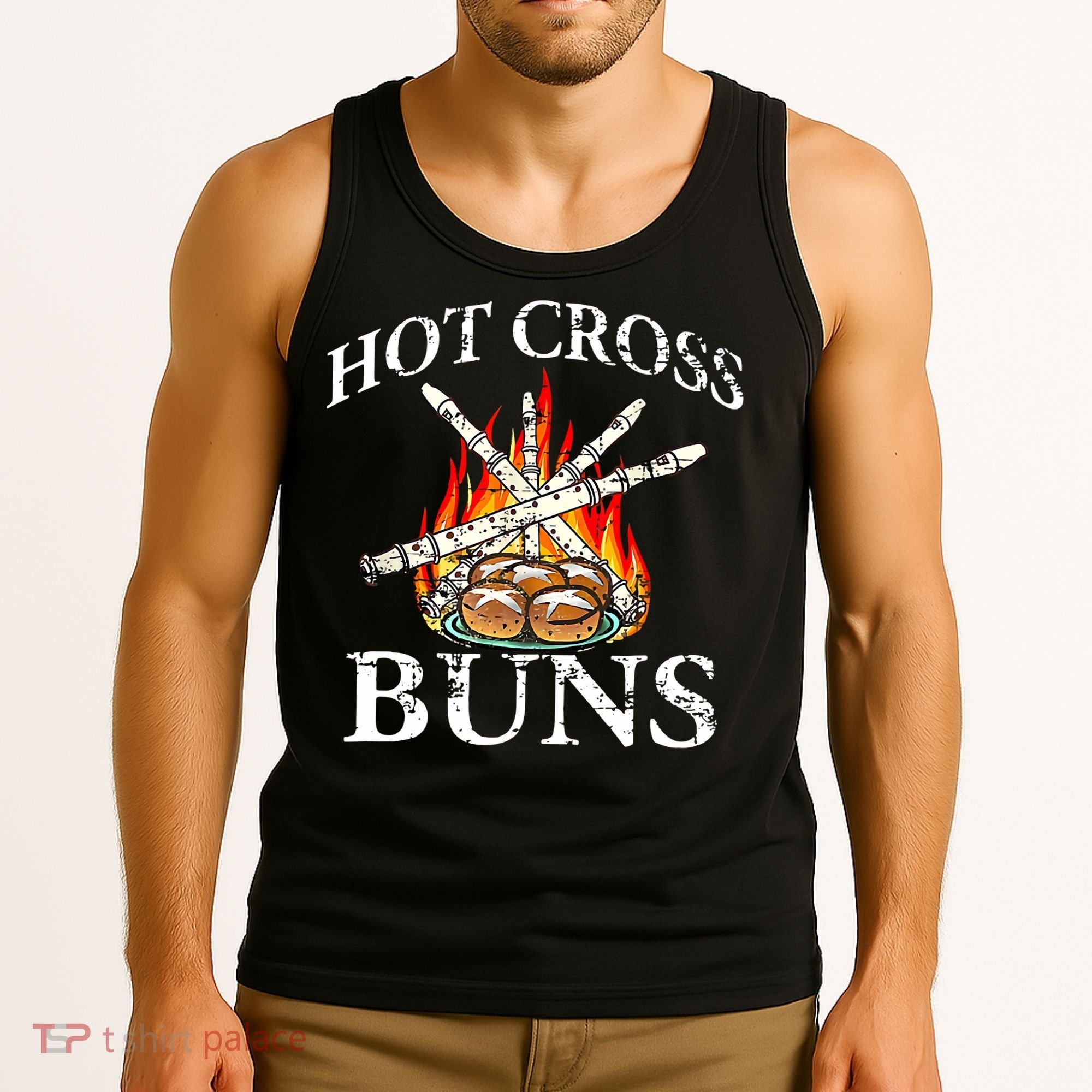 Funny Hot Cross Buns Tank Top