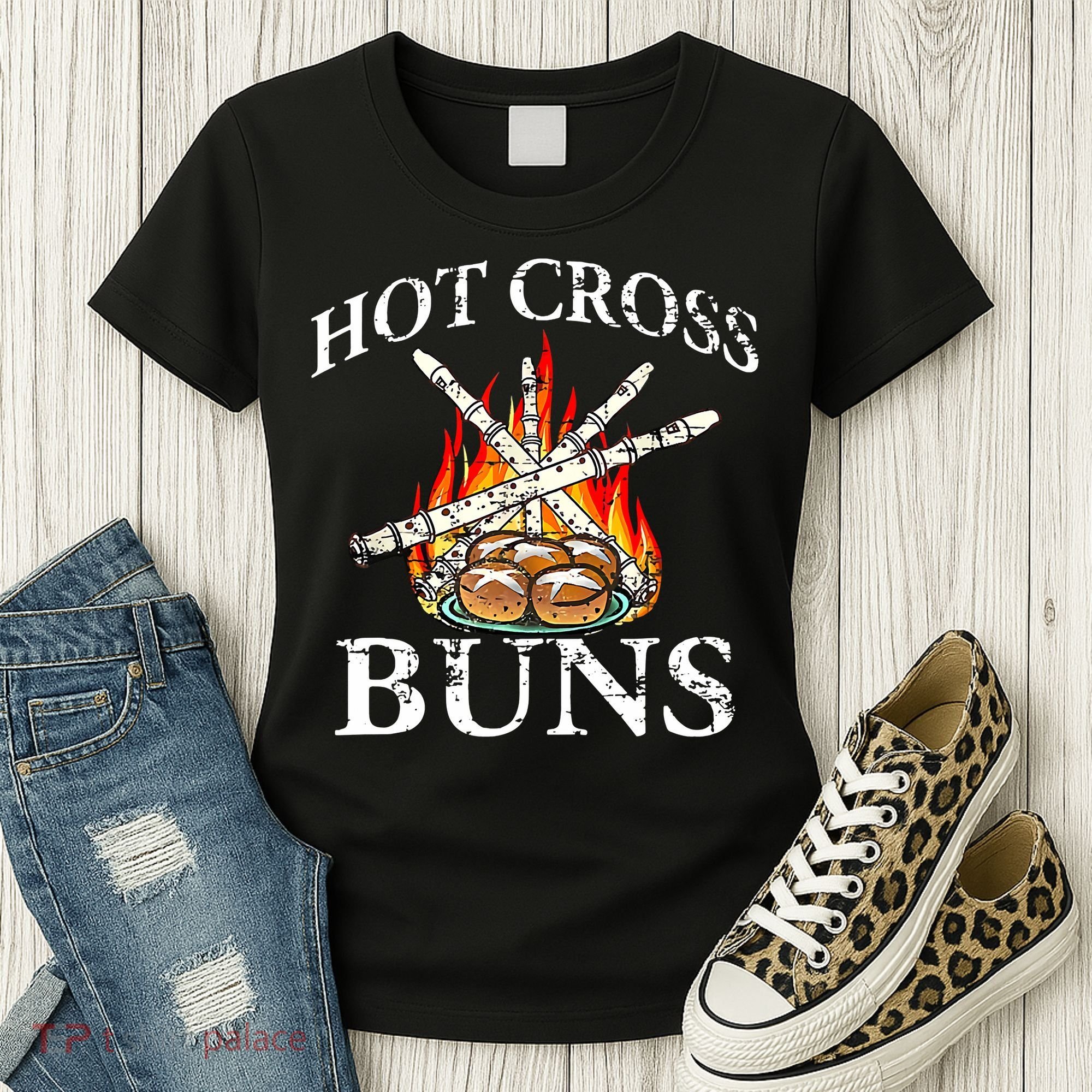 Funny Hot Cross Buns Women's T-Shirt