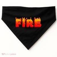 Family Halloween Costumes Fire and Ice Theme USA-Made Doggie Bandana thumb 0