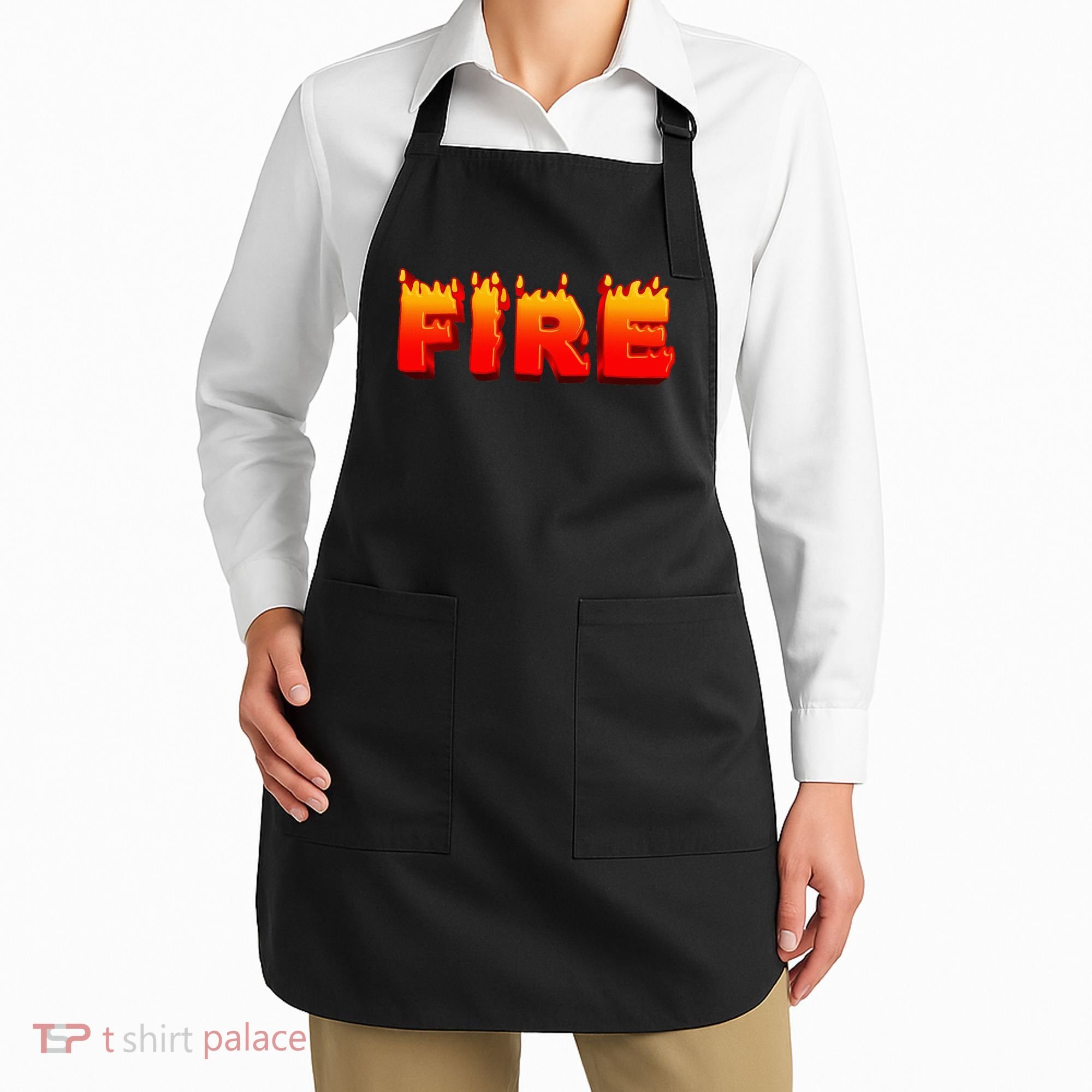 Family Halloween Costumes Fire and Ice Theme Apron