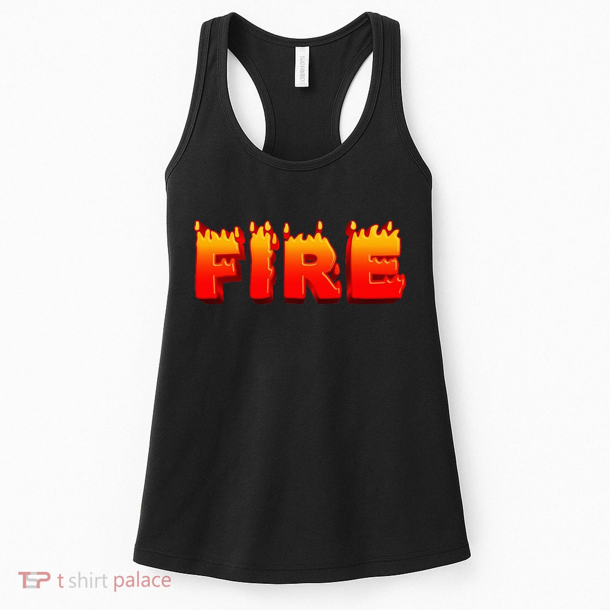 Family Halloween Costumes Fire and Ice Theme Women's Tank Top