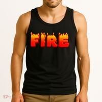 Family Halloween Costumes Fire and Ice Theme Tank Top thumb 3