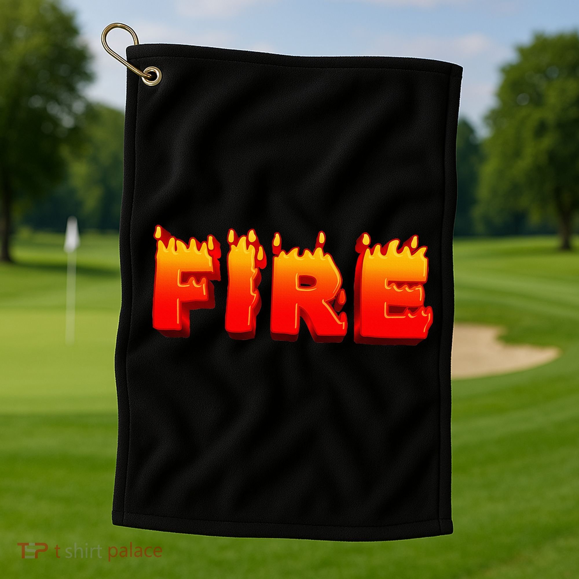 Family Halloween Costumes Fire and Ice Theme Golf Towel