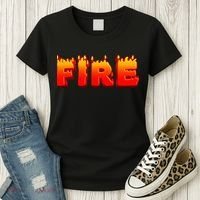 Family Halloween Costumes Fire and Ice Theme Women's T-Shirt thumb 3