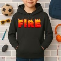 Family Halloween Costumes Fire and Ice Theme Kids Hoodie thumb 2