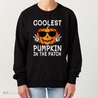 Funny Halloween Coolest Pumpkin In The Patch Glasses Gift Women's Sweatshirt thumb 0