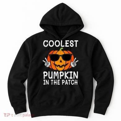Funny Halloween Coolest Pumpkin In The Patch Glasses Gift Hoodie