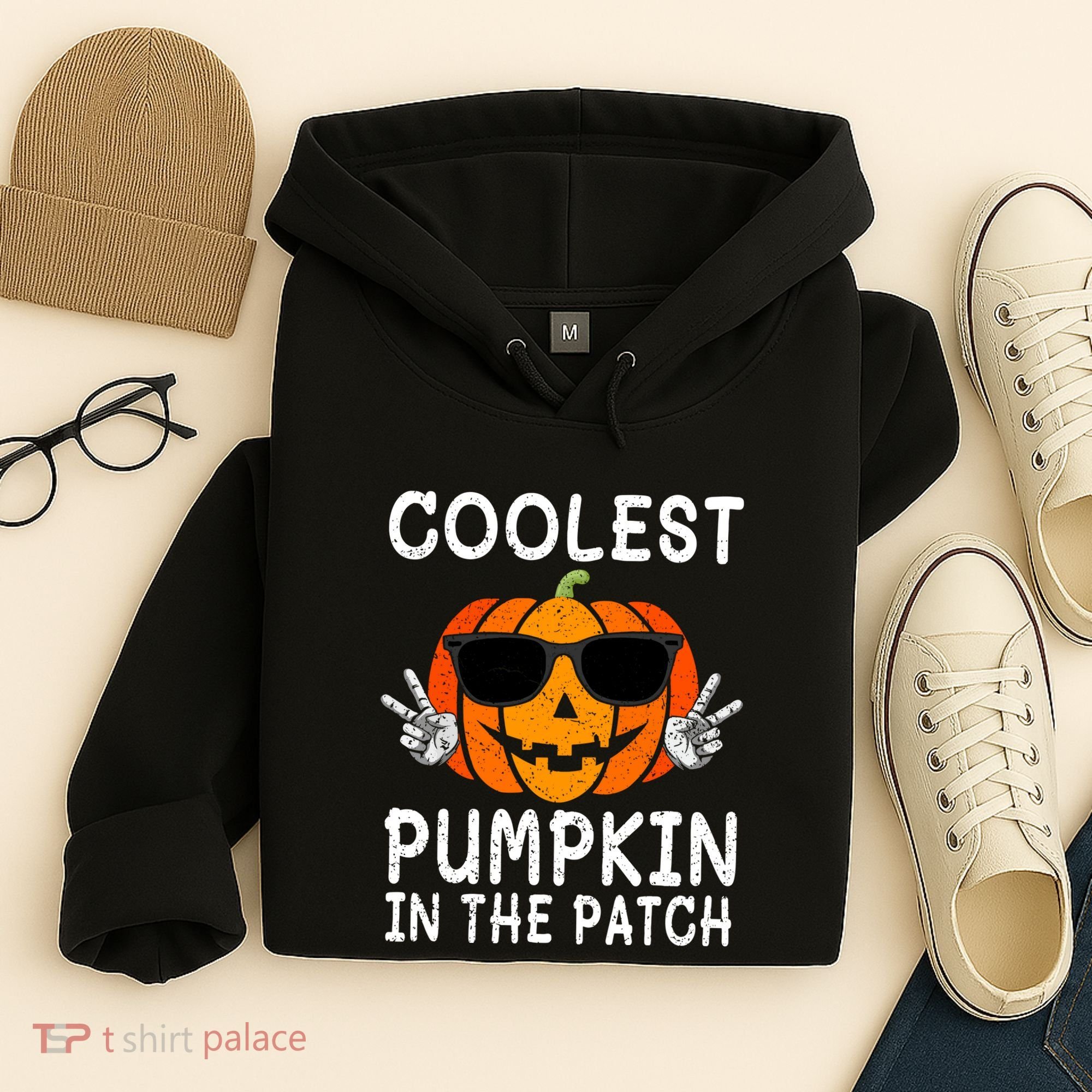 Funny Halloween Coolest Pumpkin In The Patch Glasses Gift Hoodie