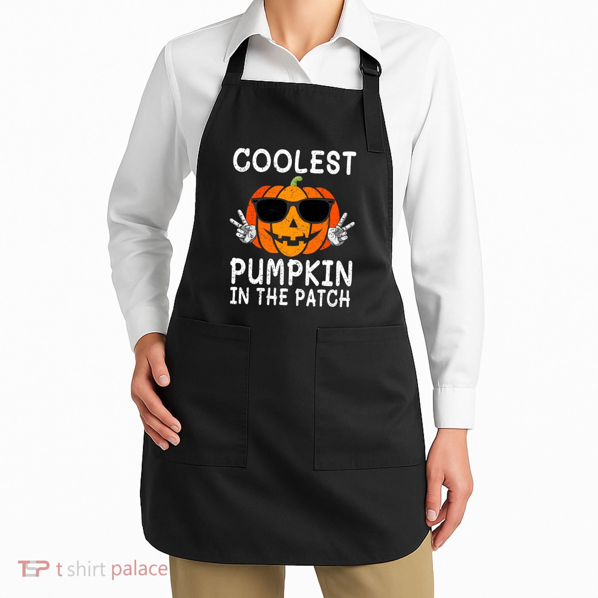Funny Halloween Coolest Pumpkin In The Patch Glasses Gift Apron