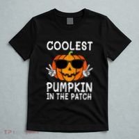 Funny Halloween Coolest Pumpkin In The Patch Glasses Gift T-Shirt thumb 5