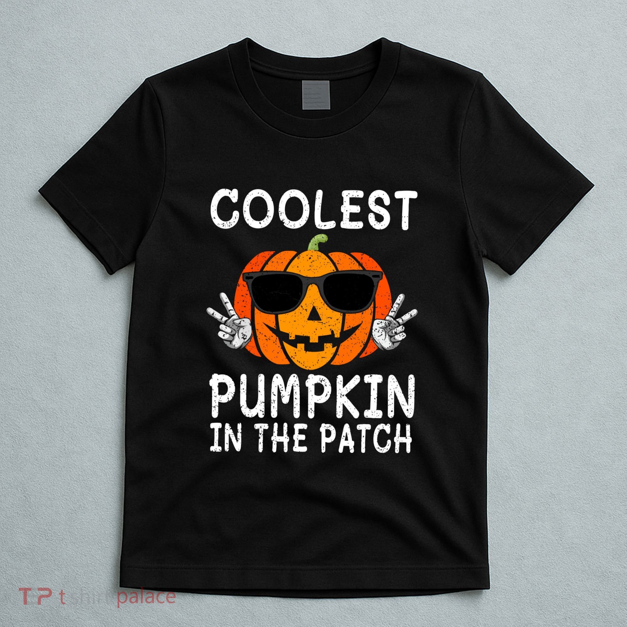 Funny Halloween Coolest Pumpkin In The Patch Glasses Gift T-Shirt