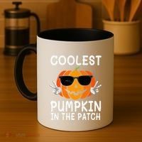 Funny Halloween Coolest Pumpkin In The Patch Glasses Gift Coffee Mug thumb 4