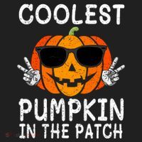 Funny Halloween Coolest Pumpkin In The Patch Glasses Gift Beanie thumb 2