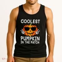 Funny Halloween Coolest Pumpkin In The Patch Glasses Gift Tank Top thumb 3