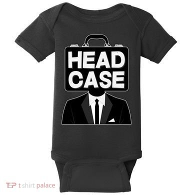 Funny Head Case Man Baby Bodysuit