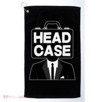 Funny Head Case Man Golf Towel thumb 0