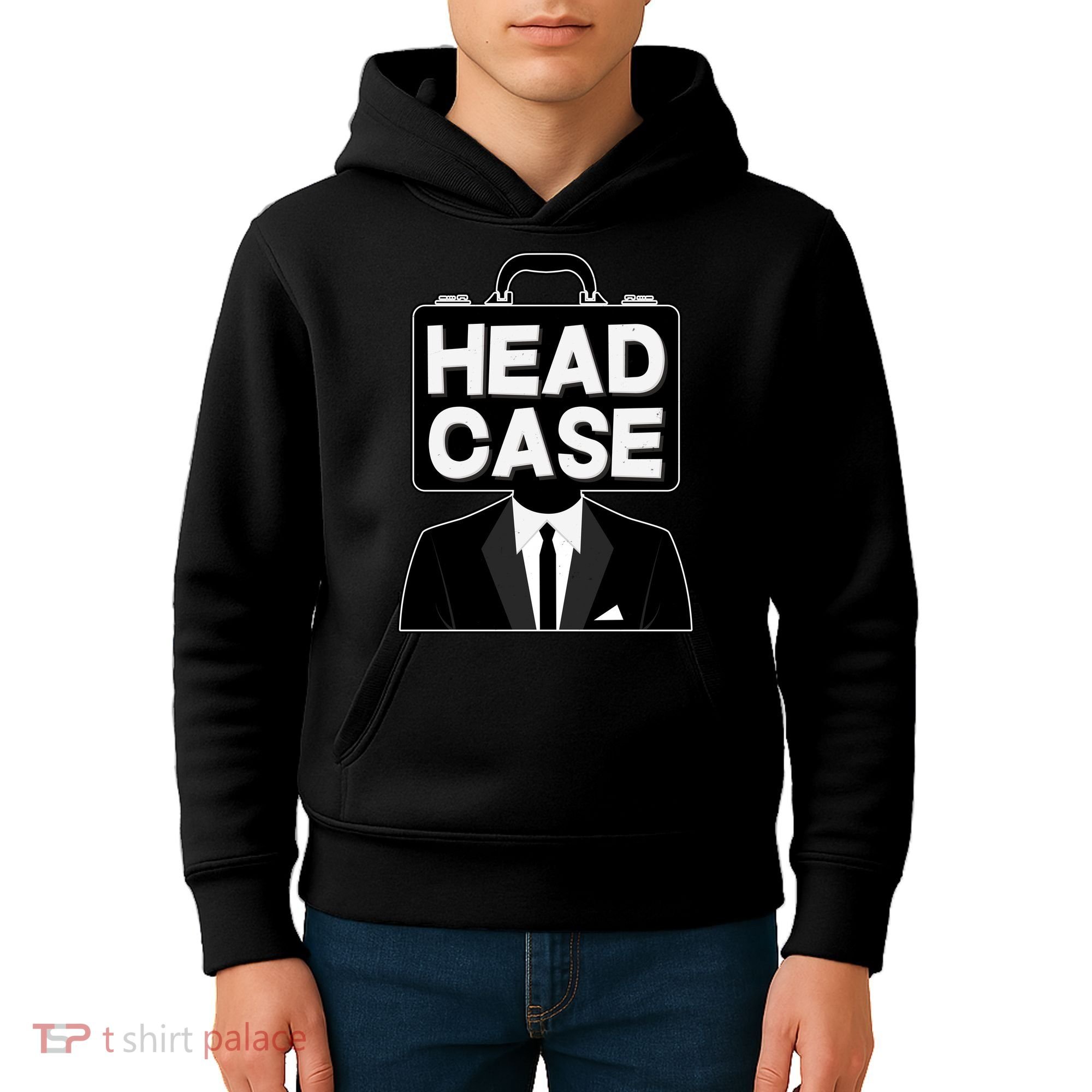 Funny Head Case Man Kids Hoodie