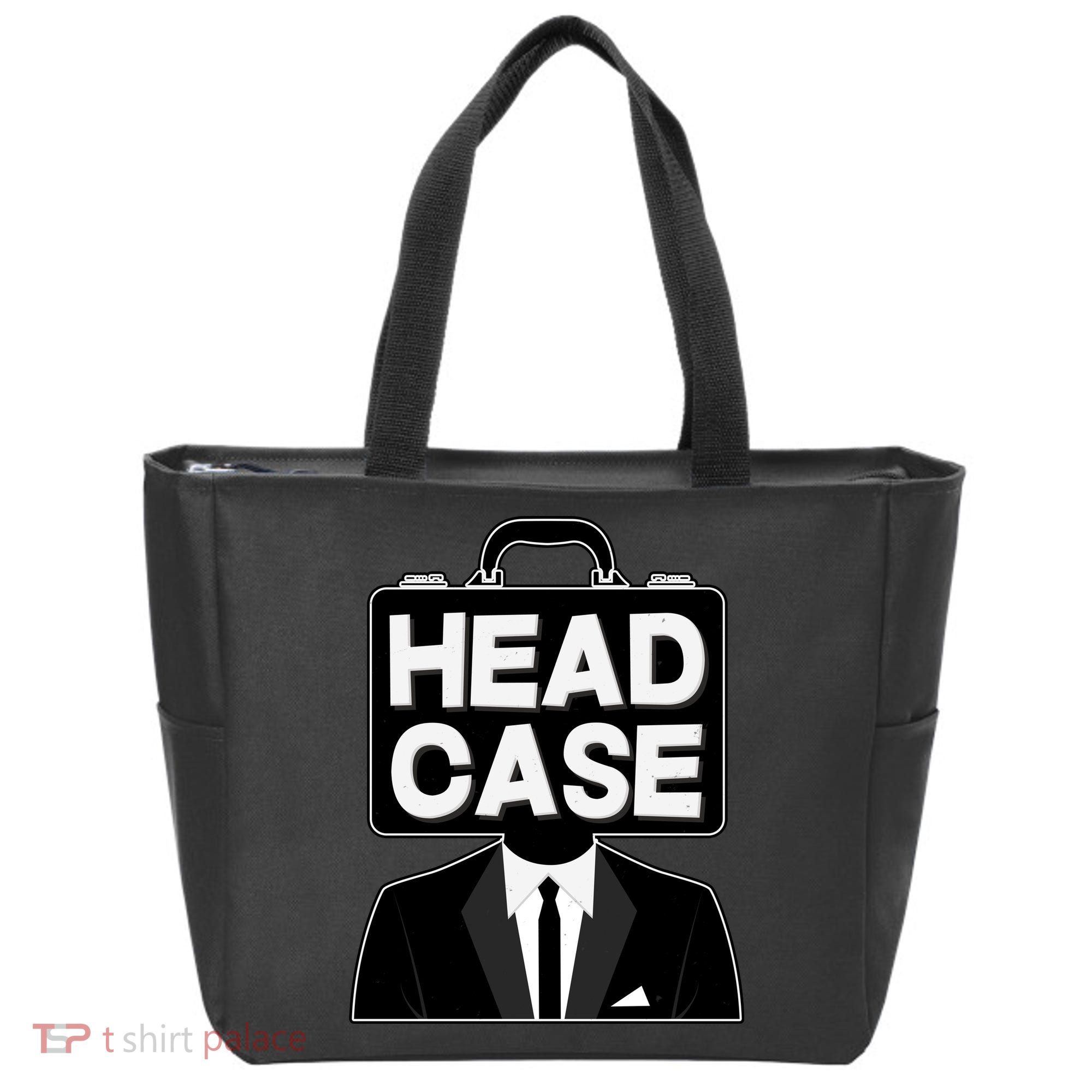 Funny Head Case Man Tote Bag