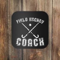 Field Hockey Coach Gifts Distressed Field Hockey Coach Coaster thumb 0