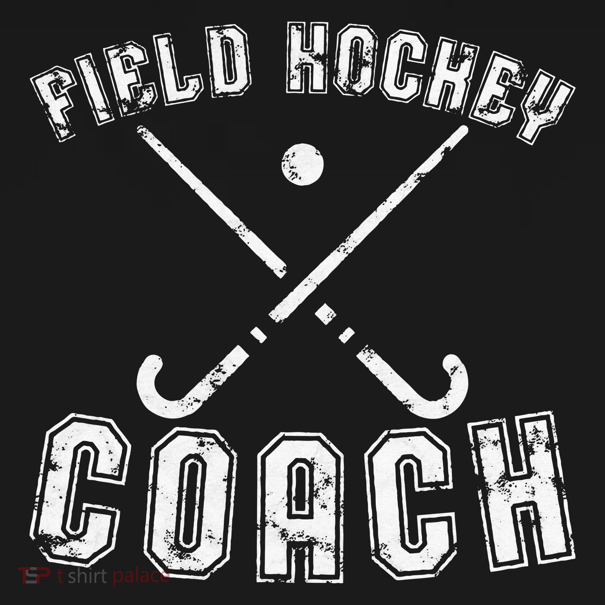 Field Hockey Coach Gifts Distressed Field Hockey Coach Women's Hoodie