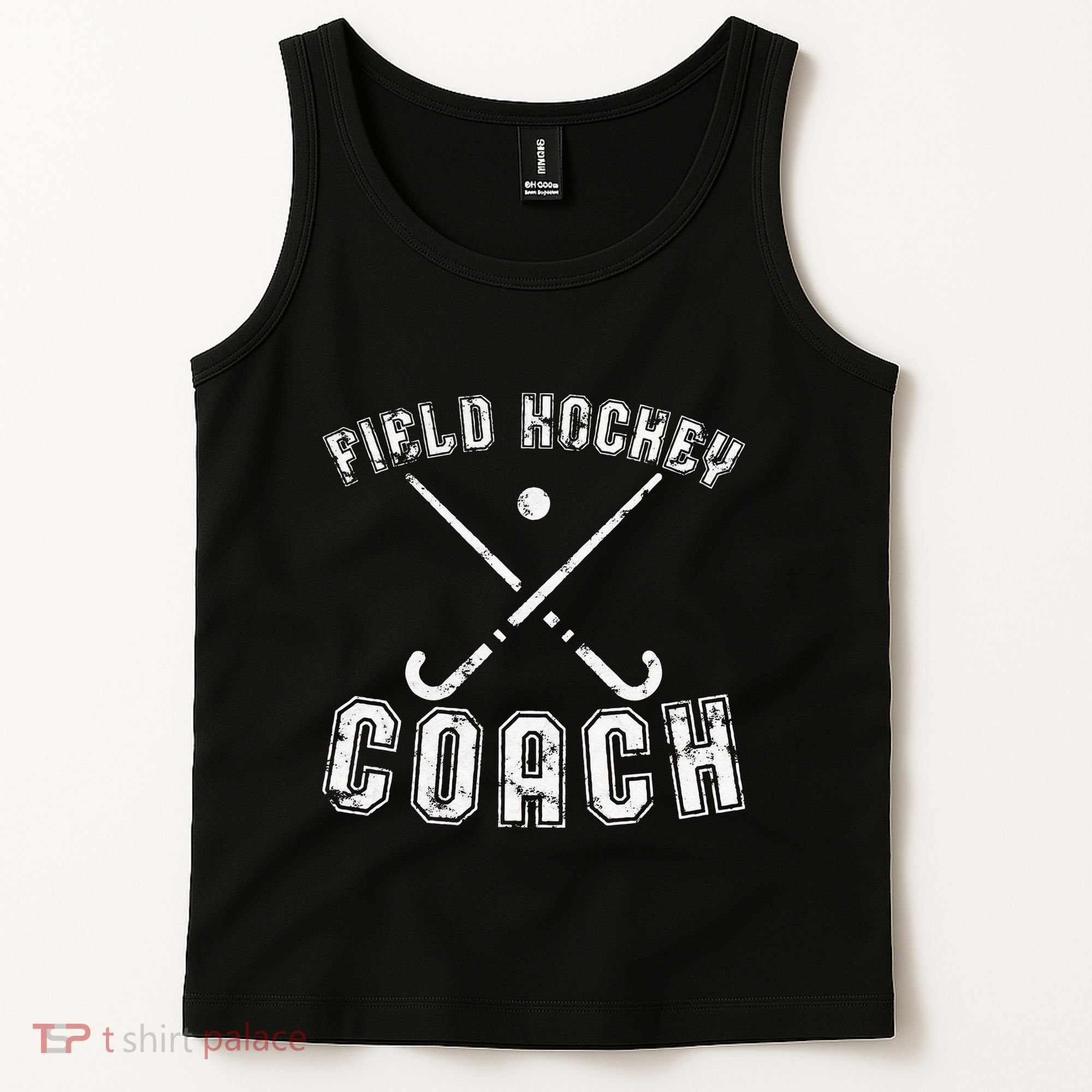 Field Hockey Coach Gifts Distressed Field Hockey Coach Tank Top