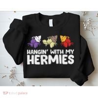 Funny Hermit Crabs Lover Gifts Hermit Crab Owner Black, Casual Humorous Pet Sweatshirt thumb 2