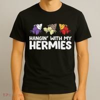 Funny Hermit Crabs Lover Gifts Hermit Crab Owner Black, Casual Humorous Pet T-Shirt thumb 3