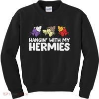 Funny Hermit Crabs Lover Gifts Hermit Crab Owner Black, Casual Humorous Pet Kids Sweatshirt thumb 0