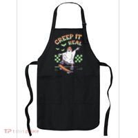 Funny Halloween Creep It Real Skater Skateboarding Ghost Apron thumb 0