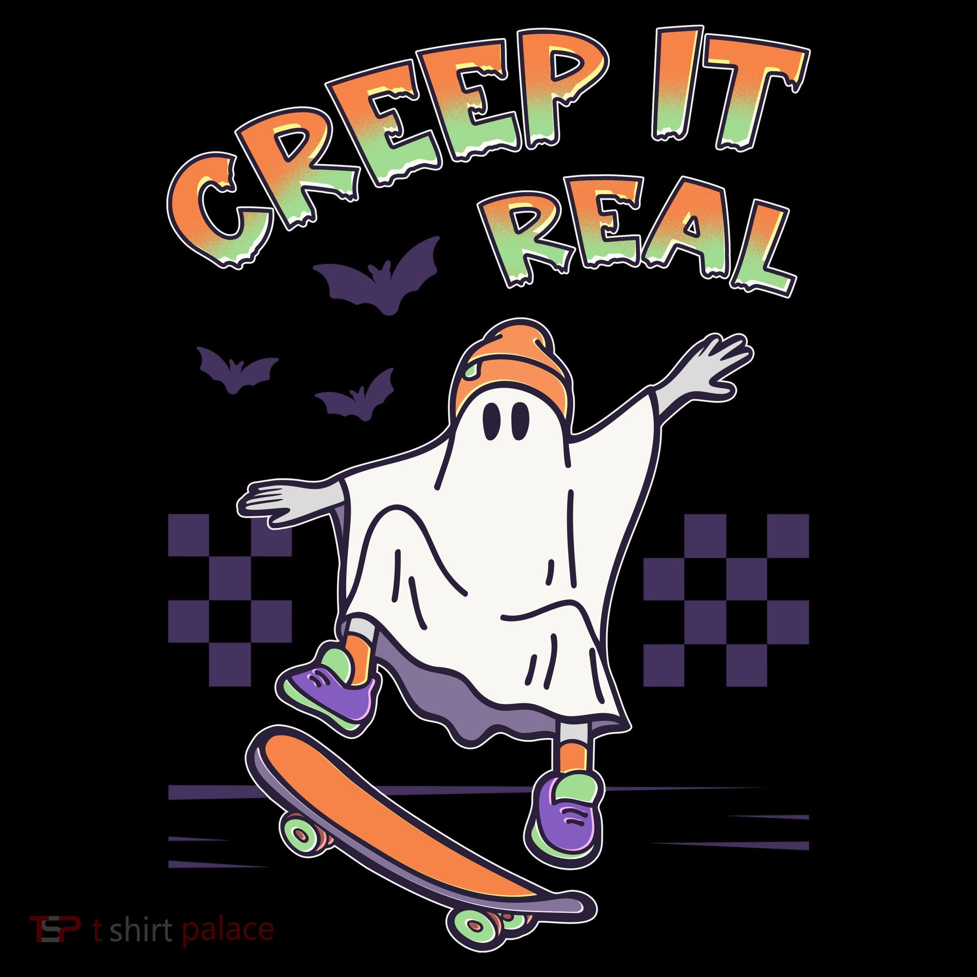 Funny Halloween Creep It Real Skater Skateboarding Ghost Coffee Mug