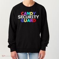 Funny Halloween, Cute Halloween, Candy Security Guard Women's Sweatshirt thumb 0