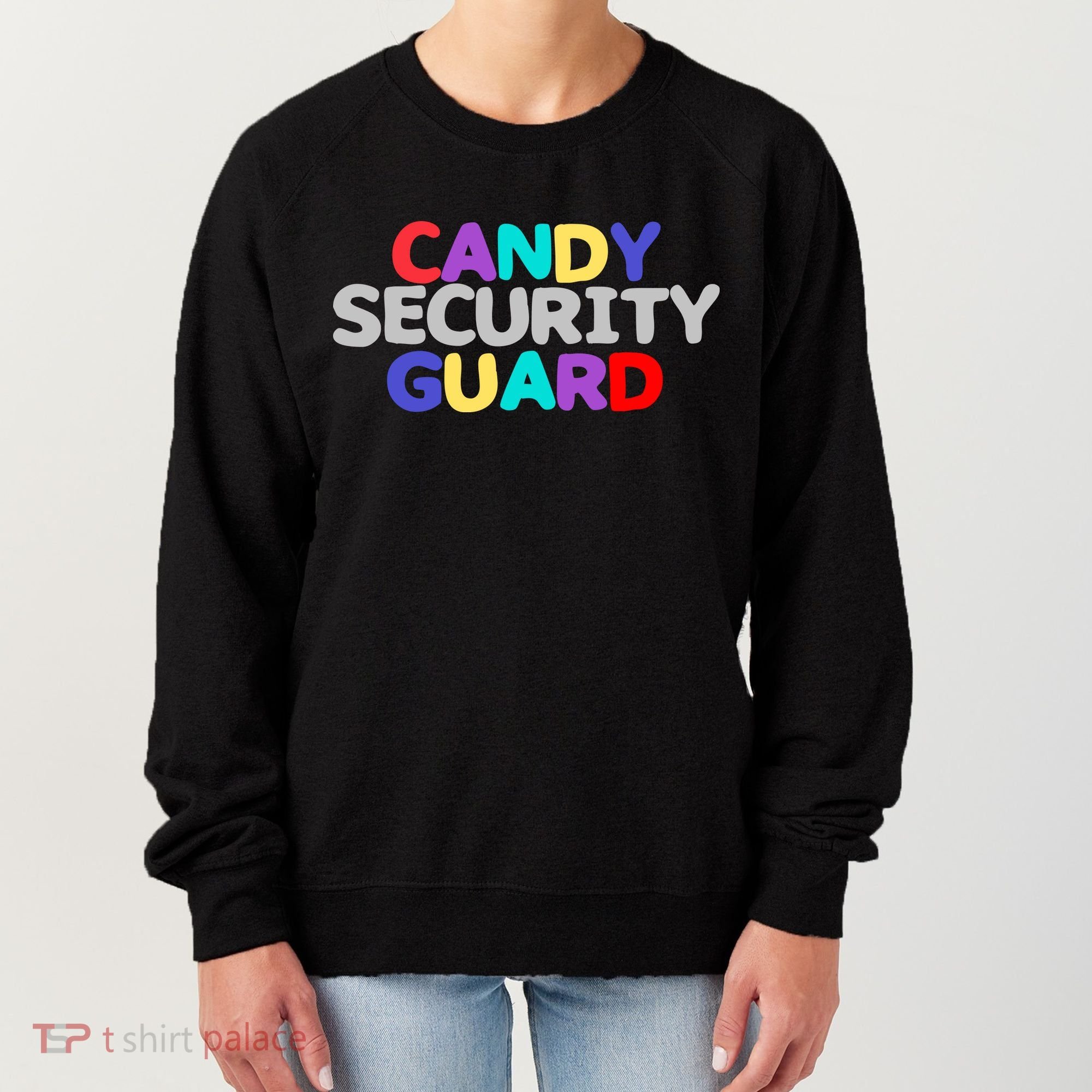 Funny Halloween, Cute Halloween, Candy Security Guard Women's Sweatshirt